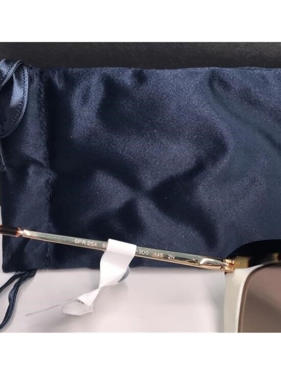 PRADA SPR 25X Cat Eye Sunglasses – White / Tortoise / Black ✨ 100% Authentic main image 5